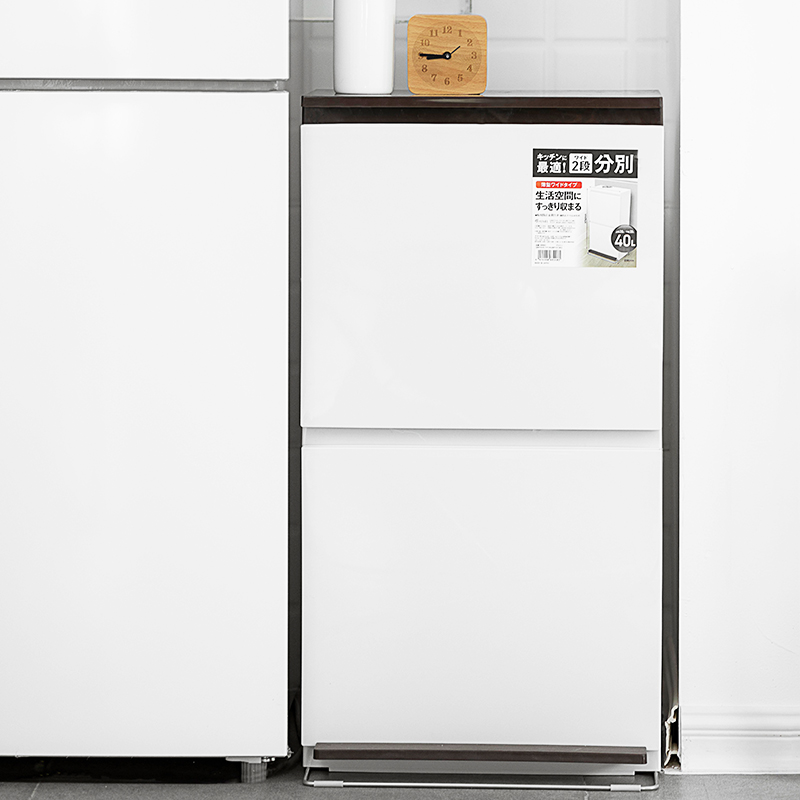 asvel日本双层干湿分离垃圾桶