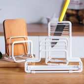 山姆三件套砧板架菜刀架不锈钢刀座厨房台式 置物架落地菜板收纳架