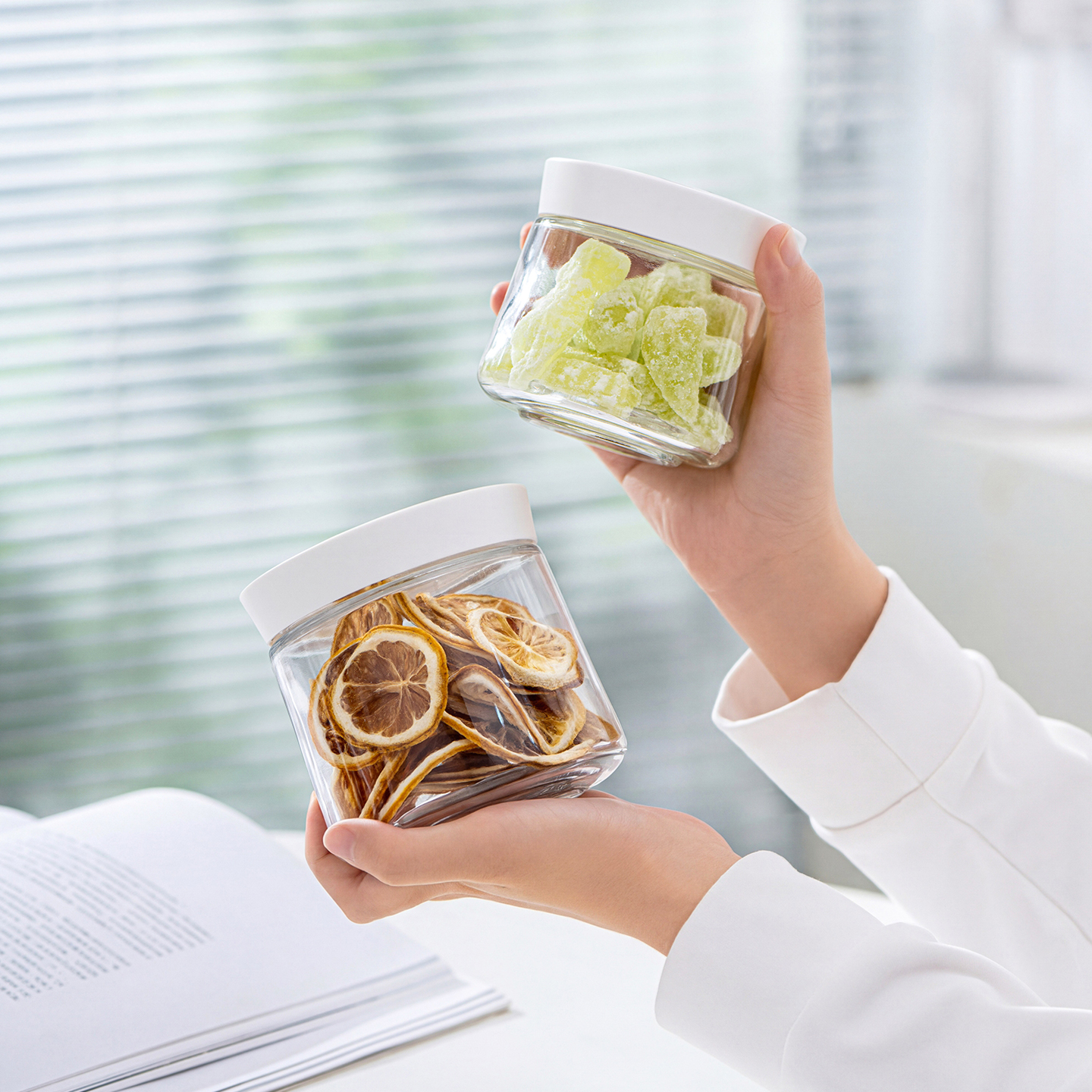 ASVEL玻璃蜜饯罐大口径密封罐