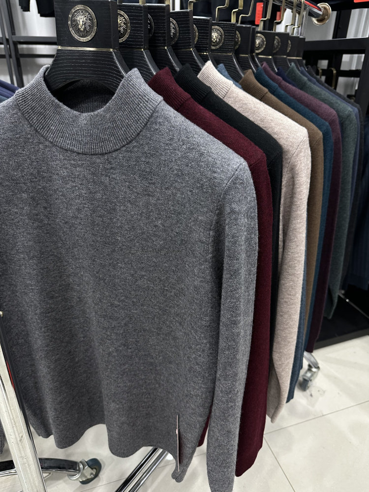 雪豹羊毛衫男士冬款毛衣冬半高领加厚针织衫羊毛衫,男装,针织衫/毛衣,淘宝优惠券,粉丝福利购,淘宝优惠卷
