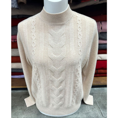 半高领毛衣女款2025新款纯羊毛衫
