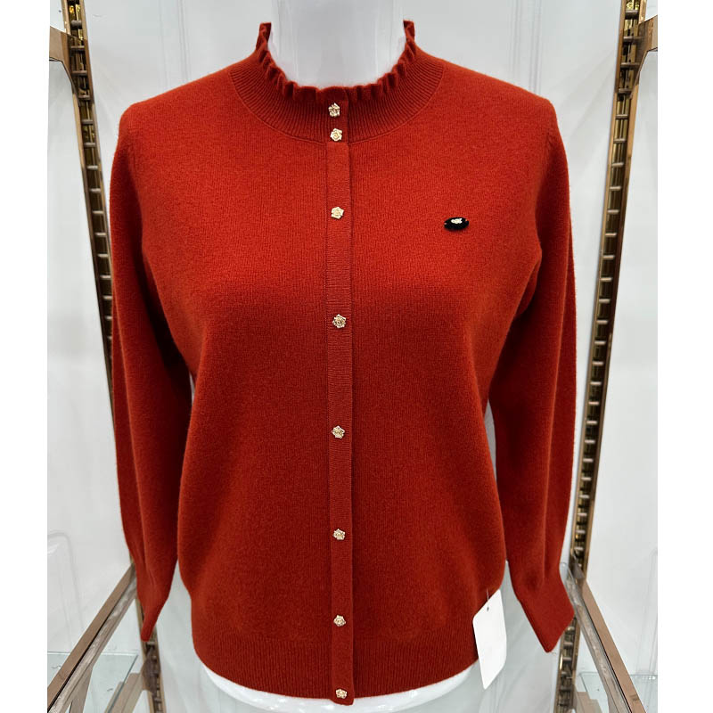 雪豹羊毛衫女妈妈秋冬季针织上衣