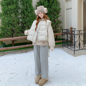 2558 现货50白鸭绒羽绒马甲加卫衣两件套 P215K298，女装羽绒服，浙宝108