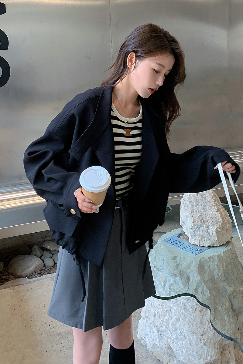 A887现货2023秋季短款小个子夹克外套P125控178,女装短外套,浙宝108