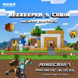 【青松海洋】新品我的世界磁力方块全套装mc磁吸积木拼装磁铁正版
