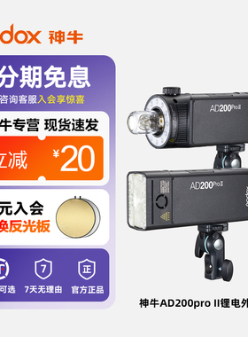 【二代现货】神牛AD200pro二代外拍闪光灯锂电池高速同步TTL频闪