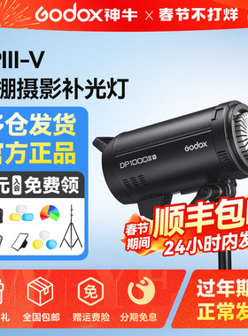 神牛闪光灯DP600III-V四代摄影灯400/800/1000W室内影室灯家居婚纱补光人像柔光美食影棚灯光拍摄拍照打光灯