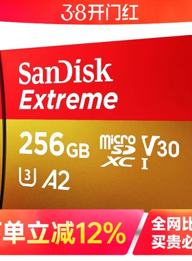 适用于影石insta360 Ace Pro 2运动相机大疆Action 4/5/6 无人机SD储存卡沣标/闪迪TF 128 256G内存卡