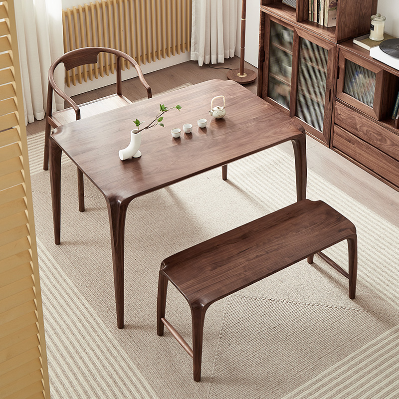 黑胡桃木小茶桌椅功夫小茶几