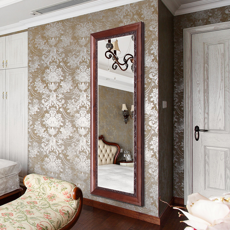 American style whole body Mirror Wall hanging mirror solid wood Dressing Mirror Chinese style household Length mirror Wall hanging Full-length mirrorin the Residential furniture , Mirrors , Mirror  category - from Buy2taobao.com to provide professional Taobao agent buy service