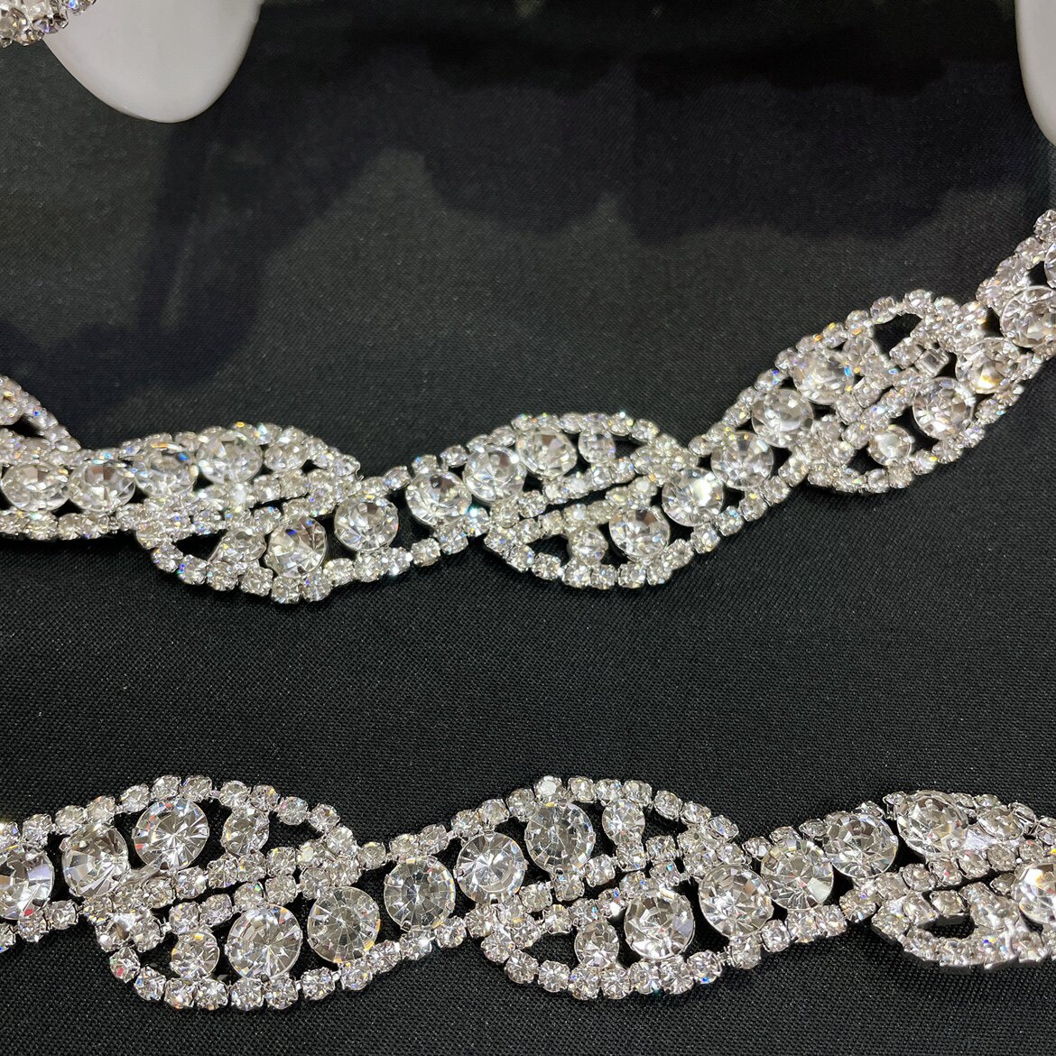 HAND SEWING DIY DANCE CLOTHING WEDDING SHOES HAT EARRINGS HAIR ACCESSORIES FANCY RHINESTONES TASSEL CHAIN ACCESSORIES KIT