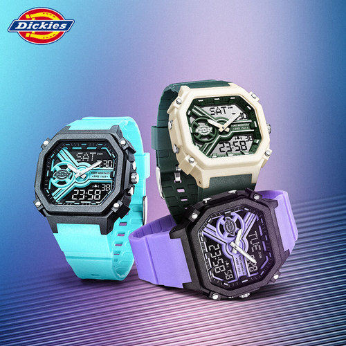 Dickies双显机芯运动电子表