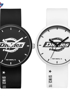 Dickies手表男女情侣硅胶表带学生考试欧美石英腕表电子表CL-428