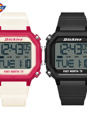 Dickies小霸王手表男女学生复古方形潮流电子情侣表男正品CL-452