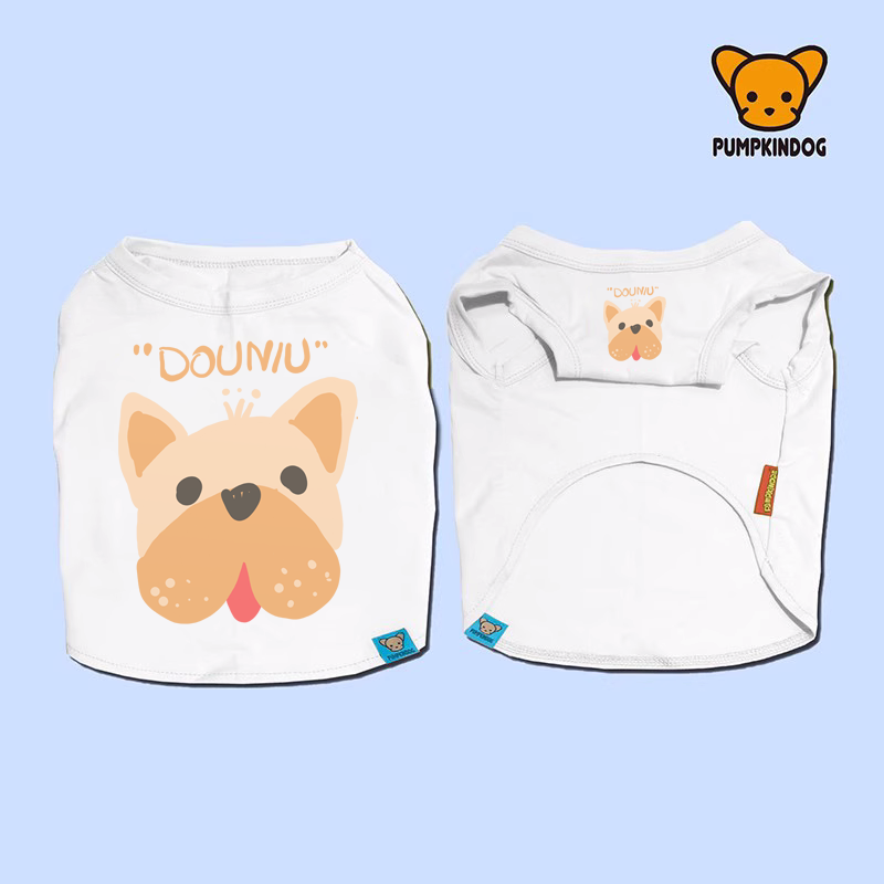 PUMPKINDOG法斗纯棉背心打底衫宠物狗睡衣英斗巴哥中型犬狗狗衣服图片