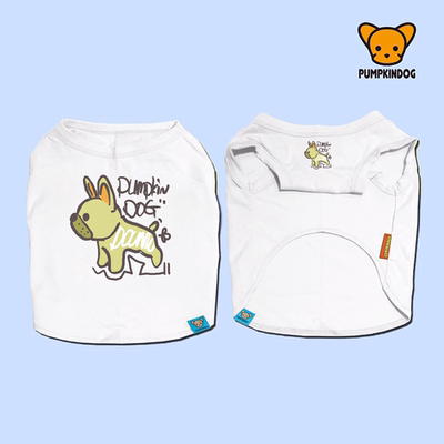 PUMPKINDOG法斗纯棉背心打底衫宠物狗睡衣英斗巴哥中型犬狗狗衣服