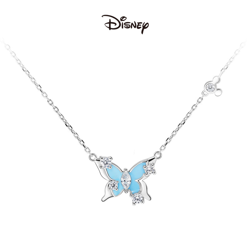 迪士尼正品翩然蝶舞项链夜光甜美