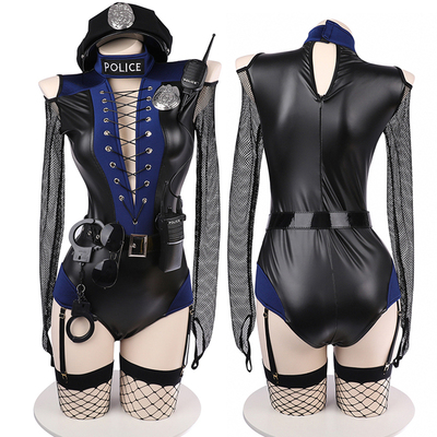 SENMHS女教官cos服皮革二次元