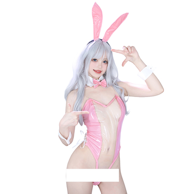 SENMHS原创逆兔Cos透明连体衣
