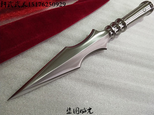 包邮锻造霸王枪大枪头红缨小枪不锈钢枪头枪尖六合枪龙枪林冲长枪