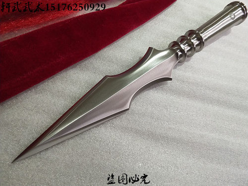 包邮锻造霸王枪红缨不锈钢