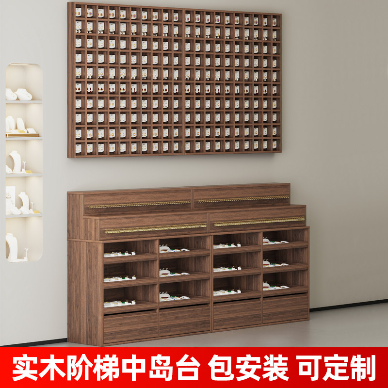 饰品柜中岛台展示桌耳环柜项链架