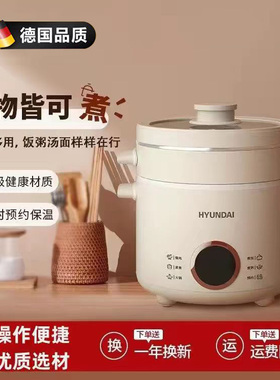 德国轻奢电煮锅多功能蒸煮炖一体锅迷你电饭煲小型宿舍火锅可预约
