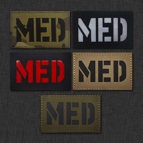 MED反光魔术贴臂章战术背包贴章