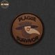 PLAGUE SURVIVOR战胜瘟疫勋章刺绣臂章魔术贴徽章背包贴士气章