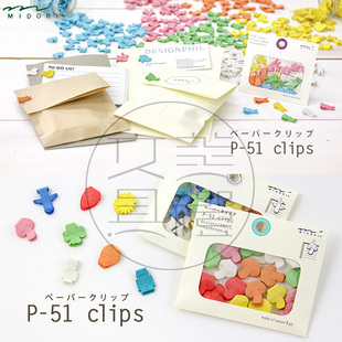 封袋夹 日本midori 迷你封口夹 vol2可爱造型票夹 书签 vol1