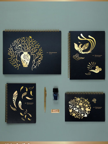 maruman满乐文烫金线圈笔记本