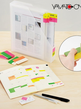 日本yamato CHIGIRU新型便签可书写全背胶创意便利贴切割线随意撕