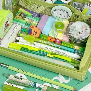 日本kokuyo国誉新品笔袋铅笔盒文具盒大开口横开初中生笔袋大容量