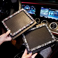Автомобильная сетчатая сетка незлостная подушка внутренняя консоль, алмаз инкрустация элегантная лебедя маленькие морщины декоративный коврик, леди