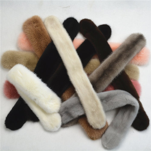 冬季围脖水貂毛皮草磁铁貂皮围脖