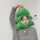 日韩少女心ins可爱搞怪圣诞节装 扮礼圣诞树头套帽子拍照表演道具