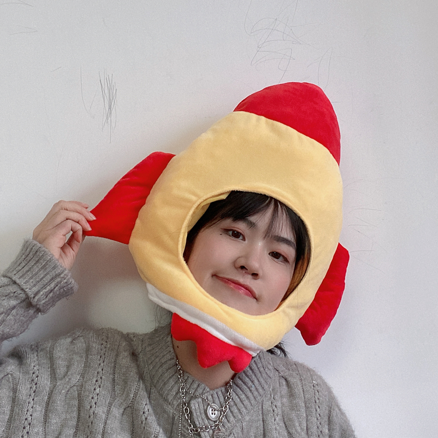 卡通风表演礼物道具头套