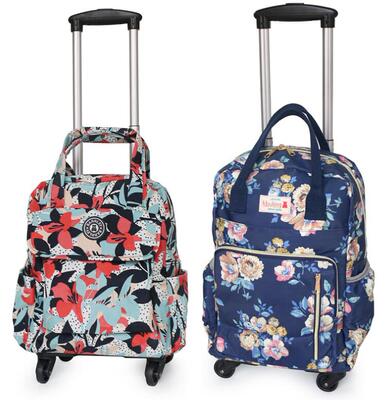 trolley backpack Mochila Oxford Rolling Baggage Suitcase