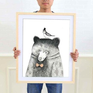 Picture solid decoration solid wood phase frame wall A1 A2