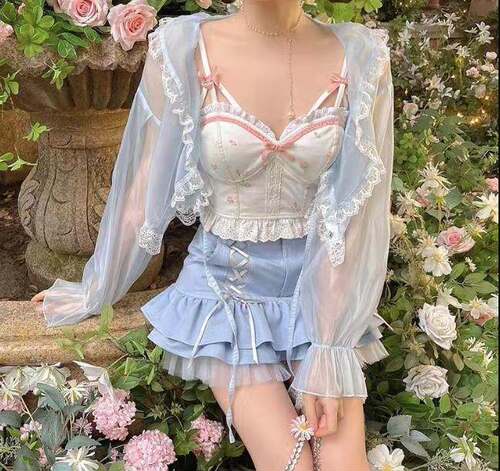 Hot Girl Versatile Lace Sweet Vest辣妹百搭甜美蕾丝吊带小背心