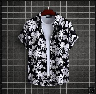 summer shirts men hawaiian shirts mens t shirt for men 男