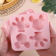 四连手掌卡通儿童硅胶米糕模具婴儿辅食米糕钵仔糕山楂糕雪糕模具