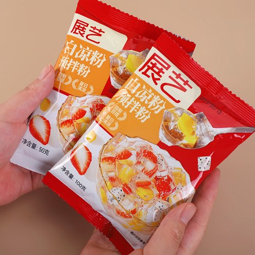 展艺100克白凉粉DIY儿童自制果冻