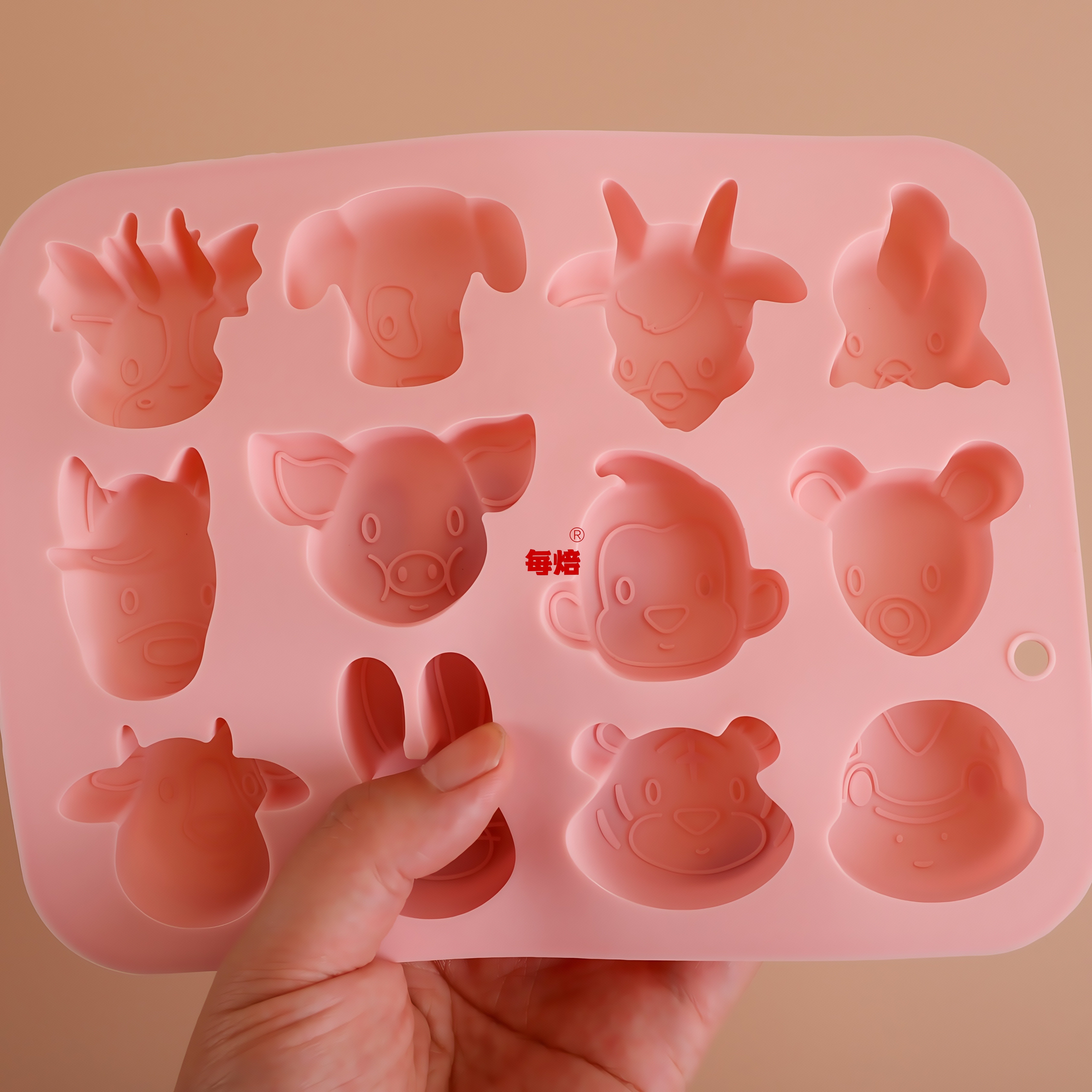 新版12生肖巧克力糖果软糖冰块模