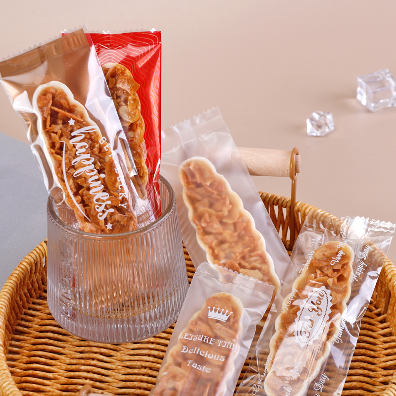 每焙焦糖杏仁糯米船包装袋小叶酥