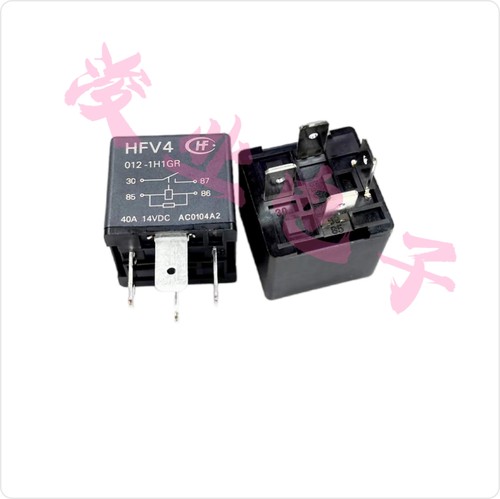 HFV4 012-1H1GR 12V 40A 4脚 宏发汽车继电器 PLID M4 全新原装