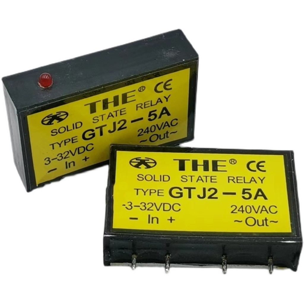GTJ2-5A直流3-32VDC控制交流240VAC单相小固态继电器 拆机件9成新