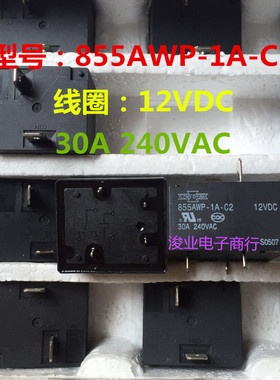 855AWP-1A-C2 12vdc 30a 原装台湾（松川）空调.热水器专用继电器