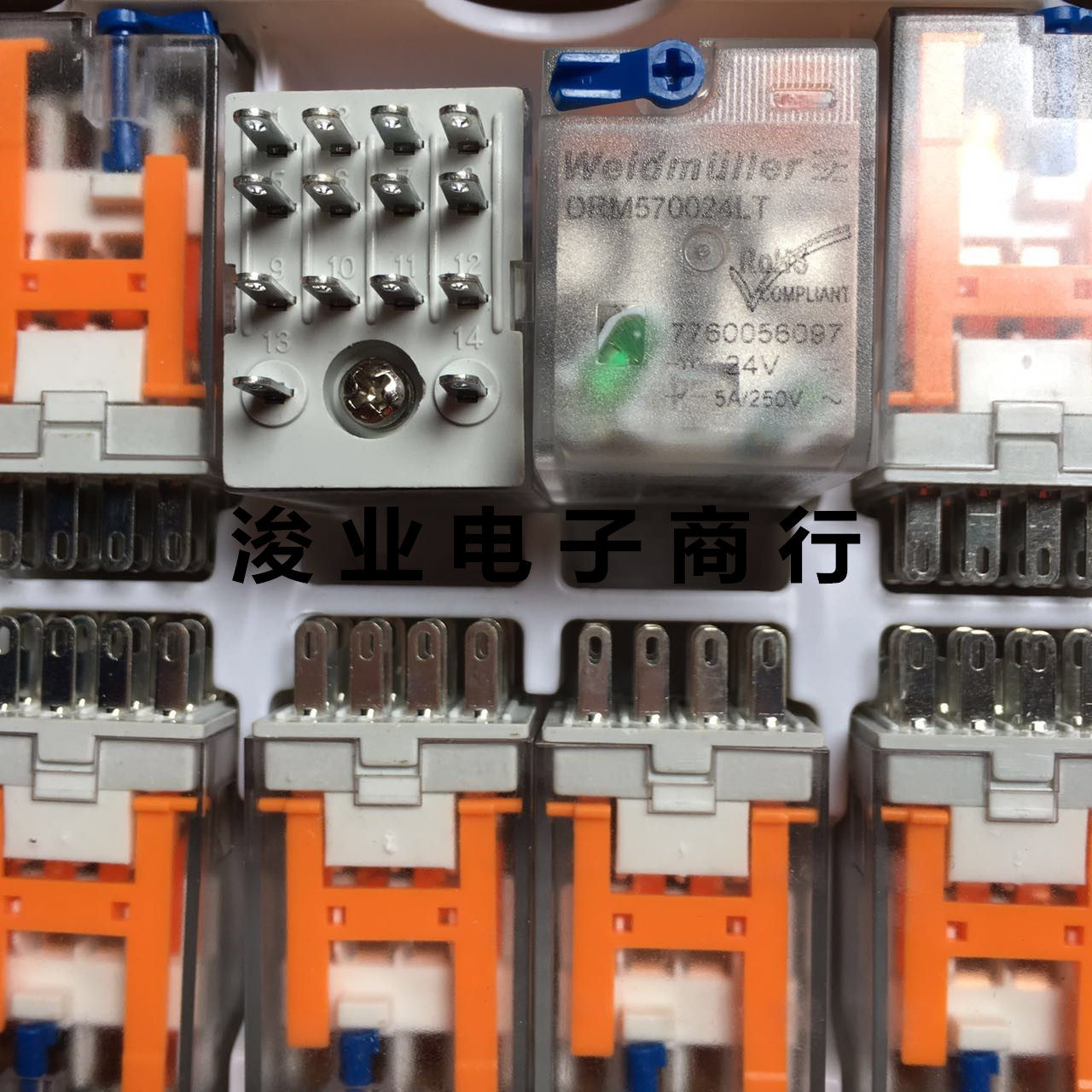 魏德米勒中间继电器DC24V DRM570024LT 带灯带测试杆 7760056097