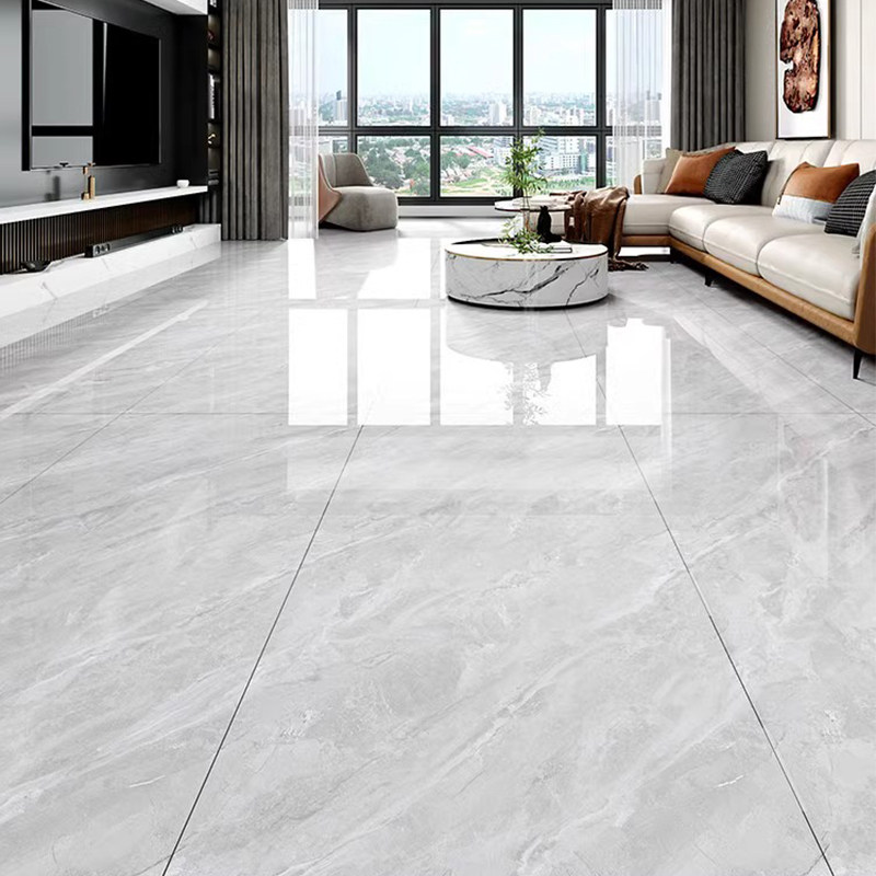 广东全抛釉地板砖瓷砖600x600客厅卧室防滑耐磨磁砖暖色黄色地砖